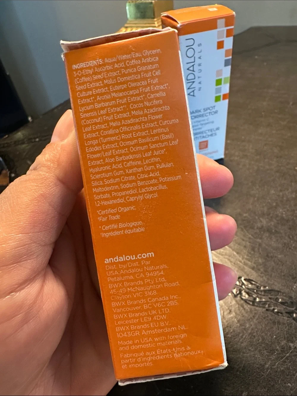Andalou Naturals Dark Spot Corrector - Orange/White